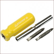 STAYER 25435-H4 (МИНИ) Набор отвертка с двухсторонними стержнями